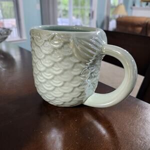 Nwot Nantucket Home Iridescent Mermaid Mug Ceramic Beach Coastal Mermaidcore